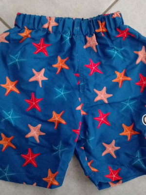 Paul Frank swim shorts like new, colorful starfish print, sizes 92-98 cm
