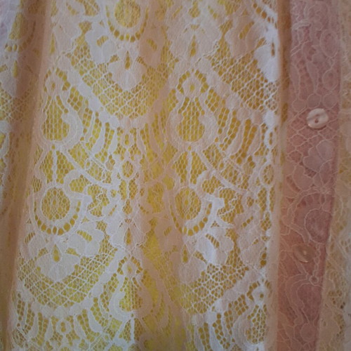 Lace short-sleeve shirt like new, rose color, size M