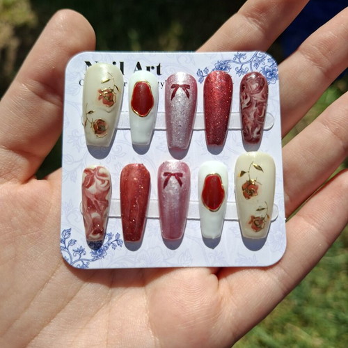 Press On Nails New Set with Application Tools