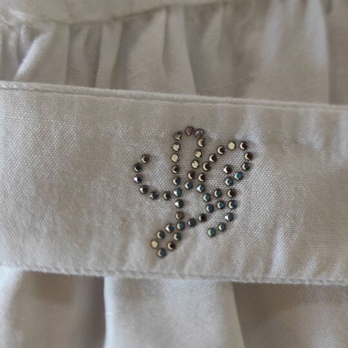 Lapin House girls' occasion dress like new, white, age 2