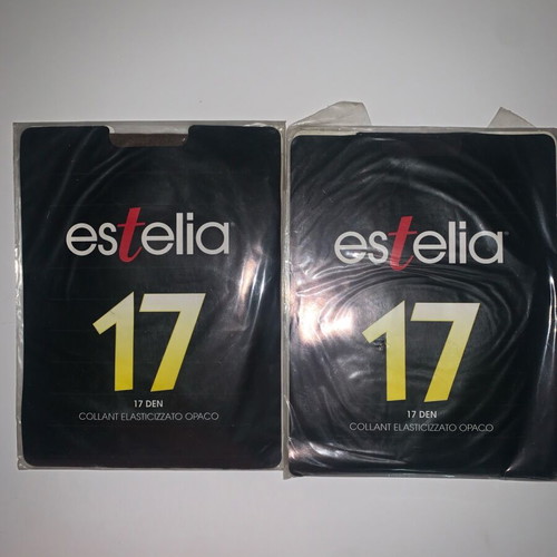 Tights new, pack of 2, black and brown, size S, 17 DEN