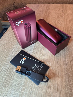 Glo device burgundy like new