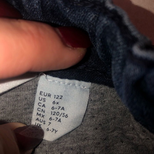 Hm jeans kids 7 years 122 cm slim fit with lining like new