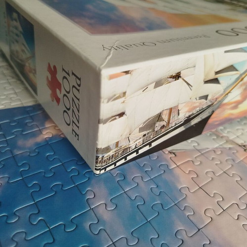 Trefl puzzle 1000 pieces used, ship theme