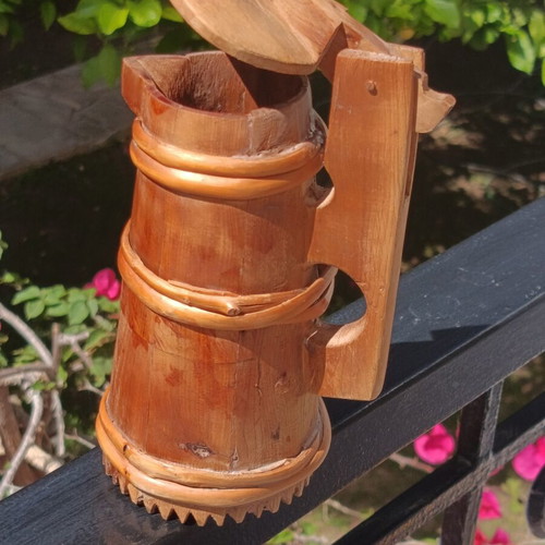 Wooden traditional handmade vessel like new