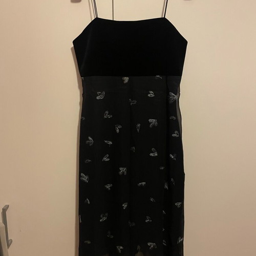 Black dress Miss Simbolo like new, size M with velvet bust