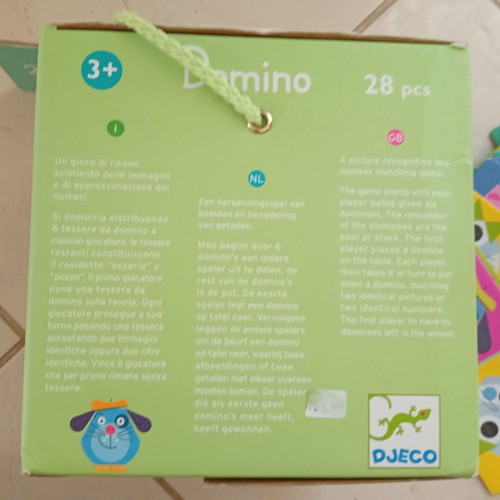 Djeco Domino and Puzzle for Preschool Children like new