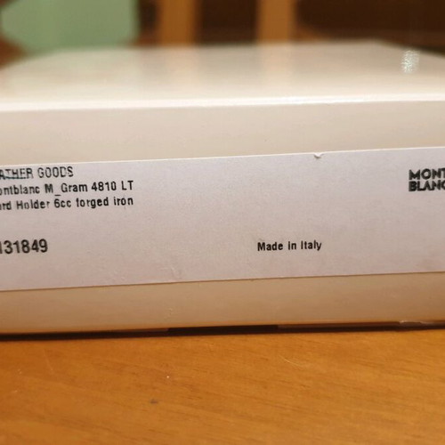 Card Holder Mont Blanc M-Gram 4810 new, gray-green