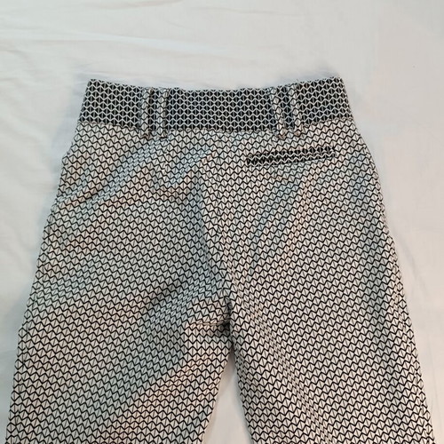 Lucifair geometric straight fit pants white-black size 44 S/M like new