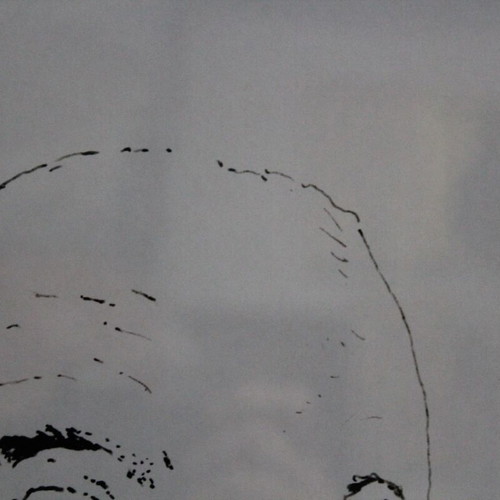 Odysseas Elytis portrait like new in A3 frame 21x30