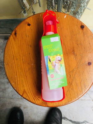 Dog water bottle with bowl 500ml new