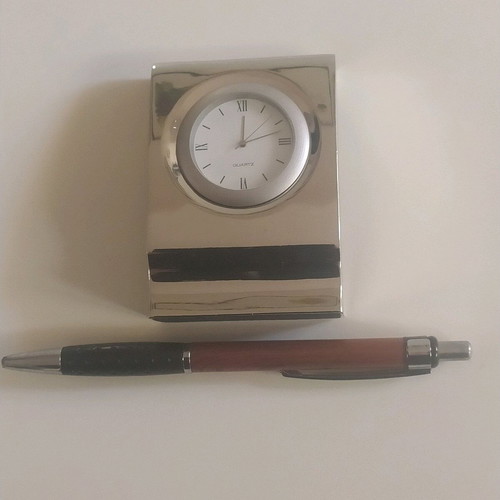 Desk clocks tabletop new, set of 2 pieces