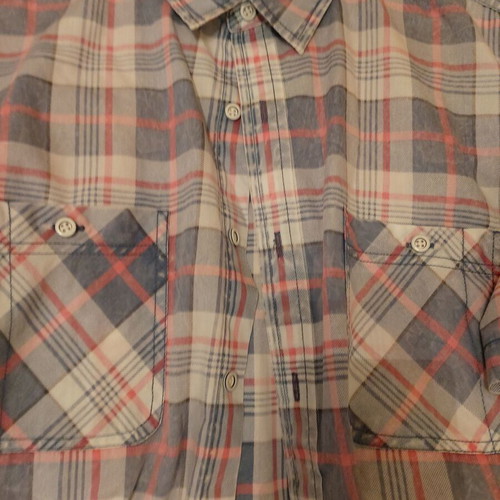 River Island men's checkered shirt XL like new