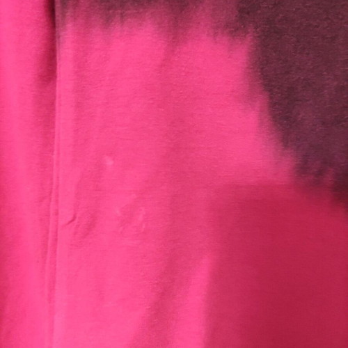 Lynne shoulders off blouse used, pink-purple with silver tribal, size S