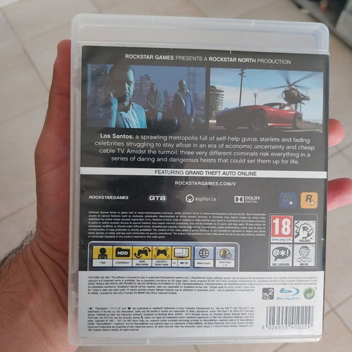 GTA 5 PS3 game used, very good condition