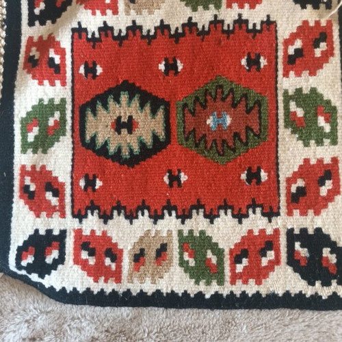 Wool kilim handmade 30cm×30cm new from Metsovo