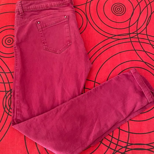 Clockhouse women's super skinny jeans 42K like new, red