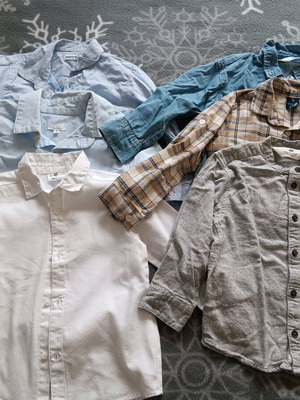 Children's dress shirts size 98cm, like new, pack of 6