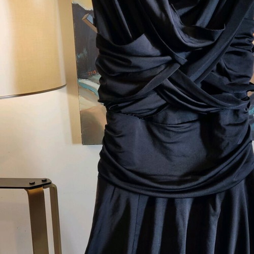 Mini Veloudakis dress black like new, size small