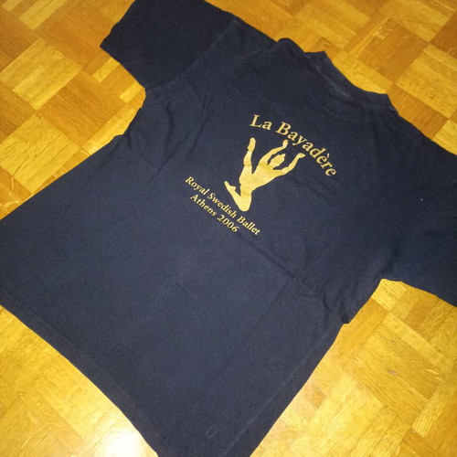 T shirt jingham Athens 2006 used, black, size L