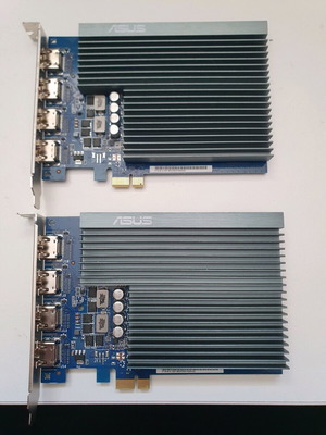 ASUS GeForce GT 730 4H-SL-2GD5 2GB GDDR5 Low Profile Single Slot 2 τεμάχια μεταχειρισμένα