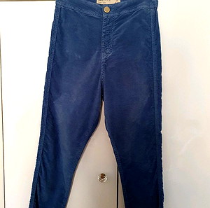 Asos μπλε παντελόνι τζιν βελούδο