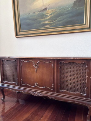 Radio and record player furniture used