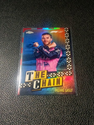 2025 Topps Chrome F1 Case Hit SSP The Chain Pierre Gasly Alpine Team Formula 1 card like new