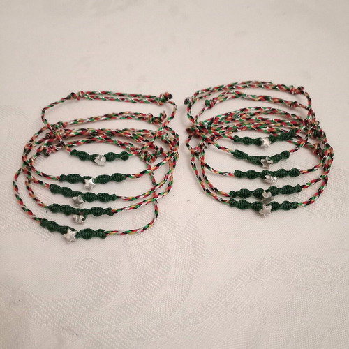 Gourakia bracelets new set of 10 with silver stars