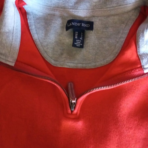 Lands End men's shirt orange L like new for all occasions