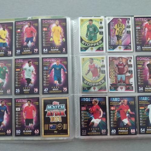 Topps Match Attax 101 Football Trading Cards Bundle used
