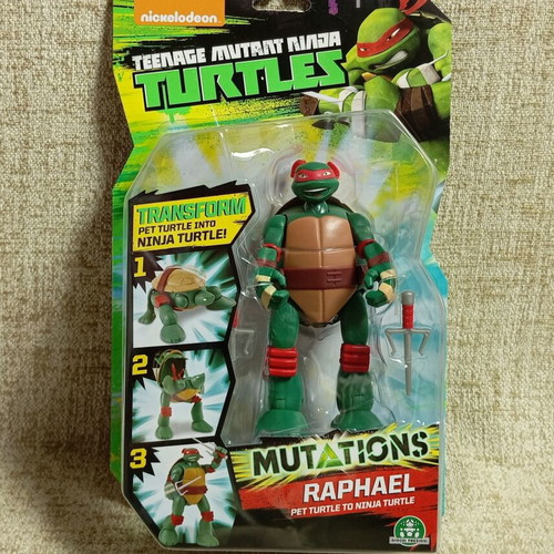TMNT Raphael Mutations action figure, Nickelodeon, sealed card