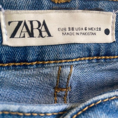 Zara straight women's jeans like new, blue, sizes S-M