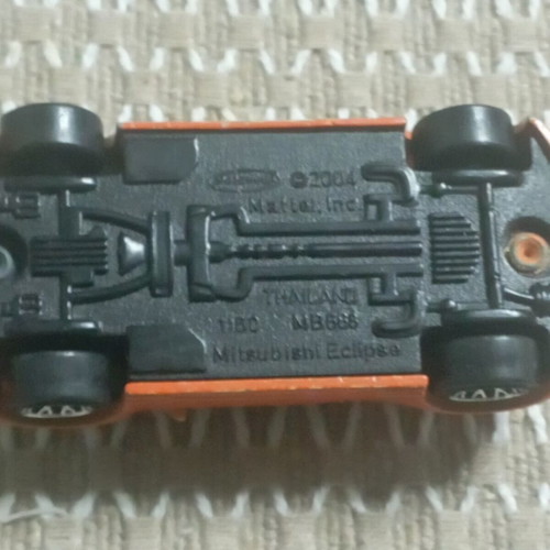 Matchbox Die Cast 2004 Mitsubishi Eclipse orange used