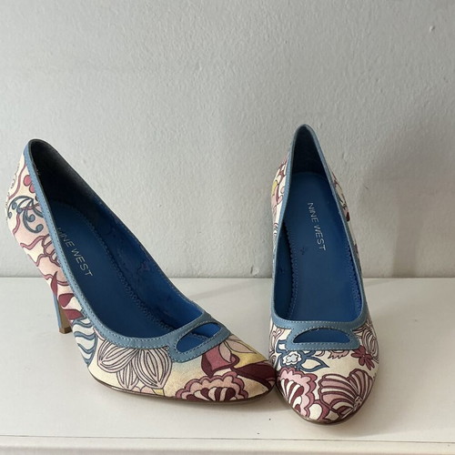 Nine West colorful pumps size 36 like new, 10 cm heel