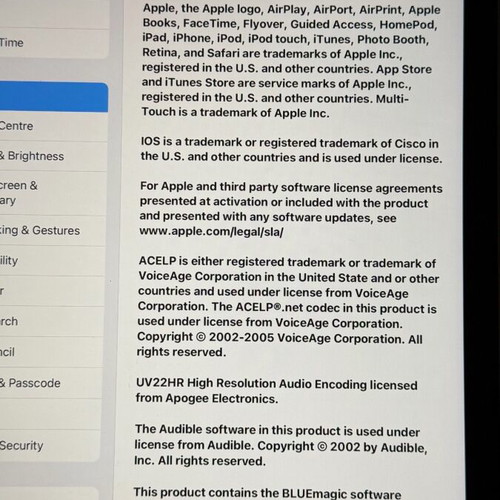 iPad Air 5th generation used, M1 chip, 64GB, Touch ID