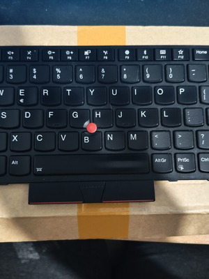 Lenovo Thinkpad Keyboard for T480s/E480/E485/L380 Danish Nordic with Greek punctuation stickers