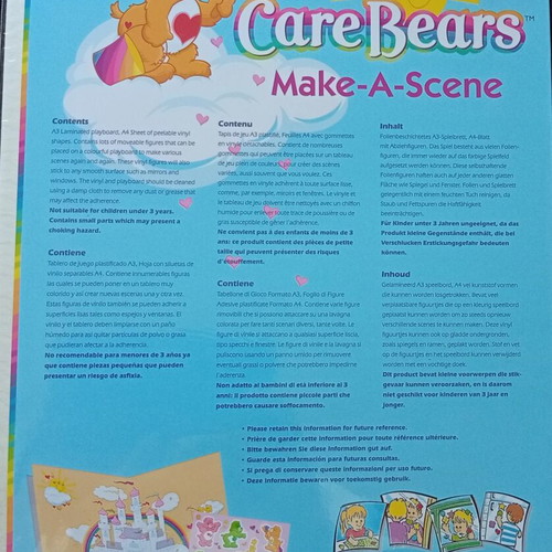 Care Bears Make-A-Scene Vintage 2003 Vinyl Playset New