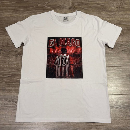Giovanni El Mago Olympiacos T-shirt new, size Large, 100% cotton