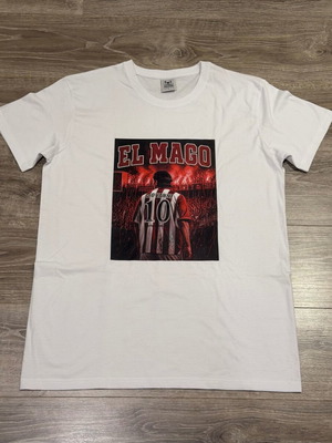 Giovanni El Mago Olympiacos T-shirt new, size Large, 100% cotton