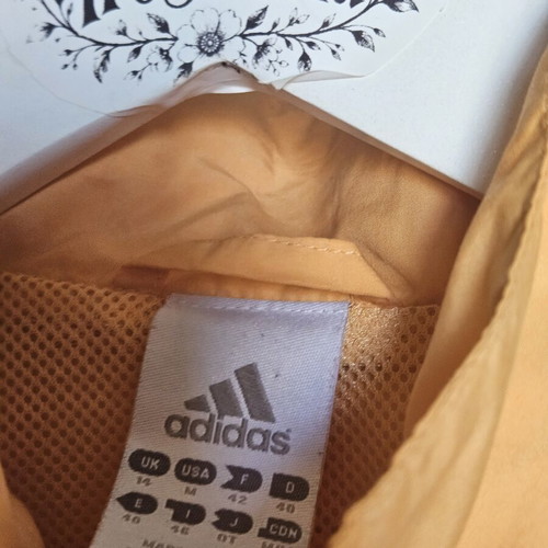 Adidas Vintage Orange Windbreaker Jacket M like new, mesh lining