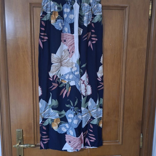 Women's printed zip culottes one size new