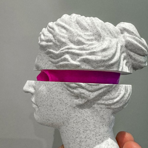 The Goddess of Fortune Skull 3D printed decorative sculpture made to order