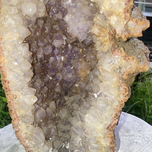 Mineral crystals like new, four large pieces of semi-precious stones