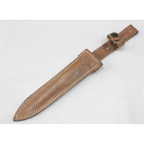 Leather sheath for combat knife used, 1970 Greek Afentakis
