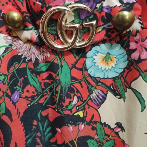Gucci vintage dress new with tags, colorful floral and leopard print