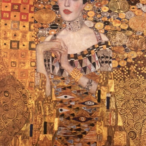 Πίνακας σε καμβά Klimt Portrait of Adele σαν καινούργιο, βαμβακερός ματ