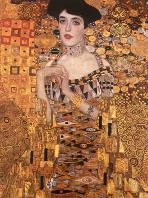 Πίνακας σε καμβά Klimt Portrait of Adele σαν καινούργιο, βαμβακερός ματ