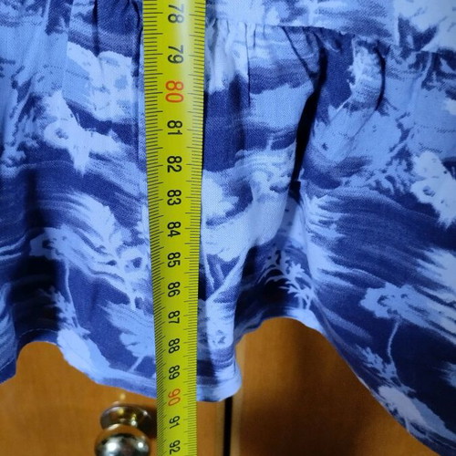 NoS skirt used, summer style, white and blue, sizes S and M