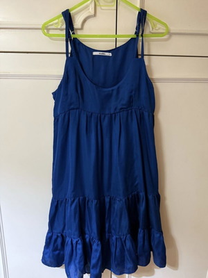 Anna Riska mini dress used, intense blue roua, spaghetti straps